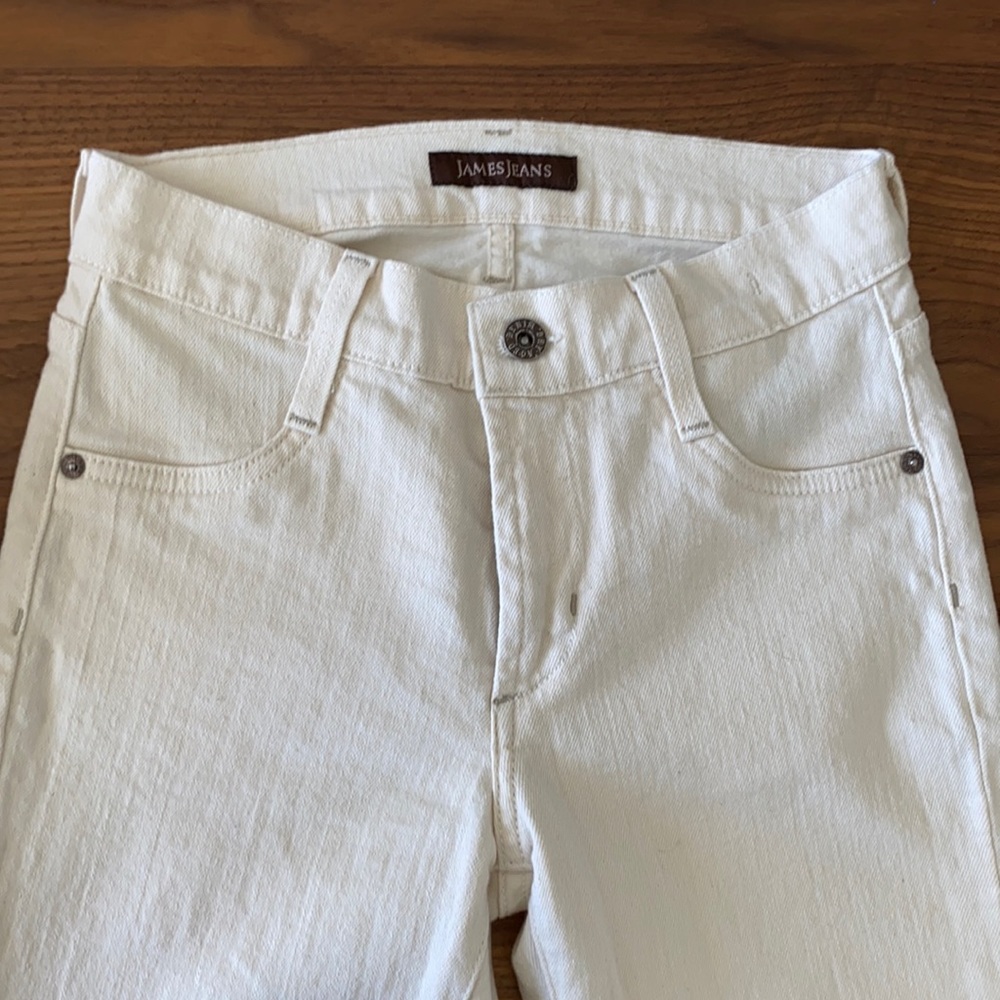 James Jeans twiggy skinny cream white color 25
